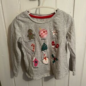 George 4t Christmas holiday long sleeve graphic T-shirt